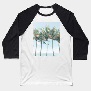 Tropical Palm Trees Baseball T-Shirt